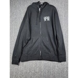 Ink Addict Zip Up Hoodie Mens 2XL Black Tattoo Graphic‎ SS4500Z Hoodie